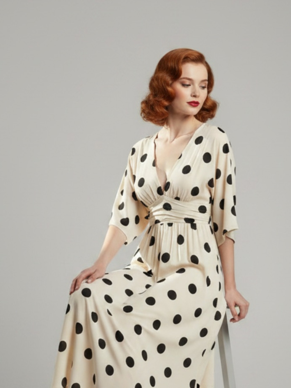White and Black Maxi Dress - Picture 6 of 8